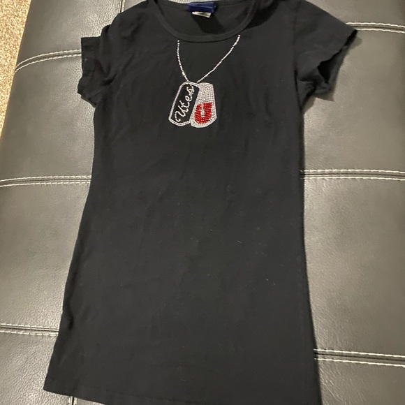 Utah Utes 212 Fahrenheit  Black Bling Size M - Picture 1 of 3